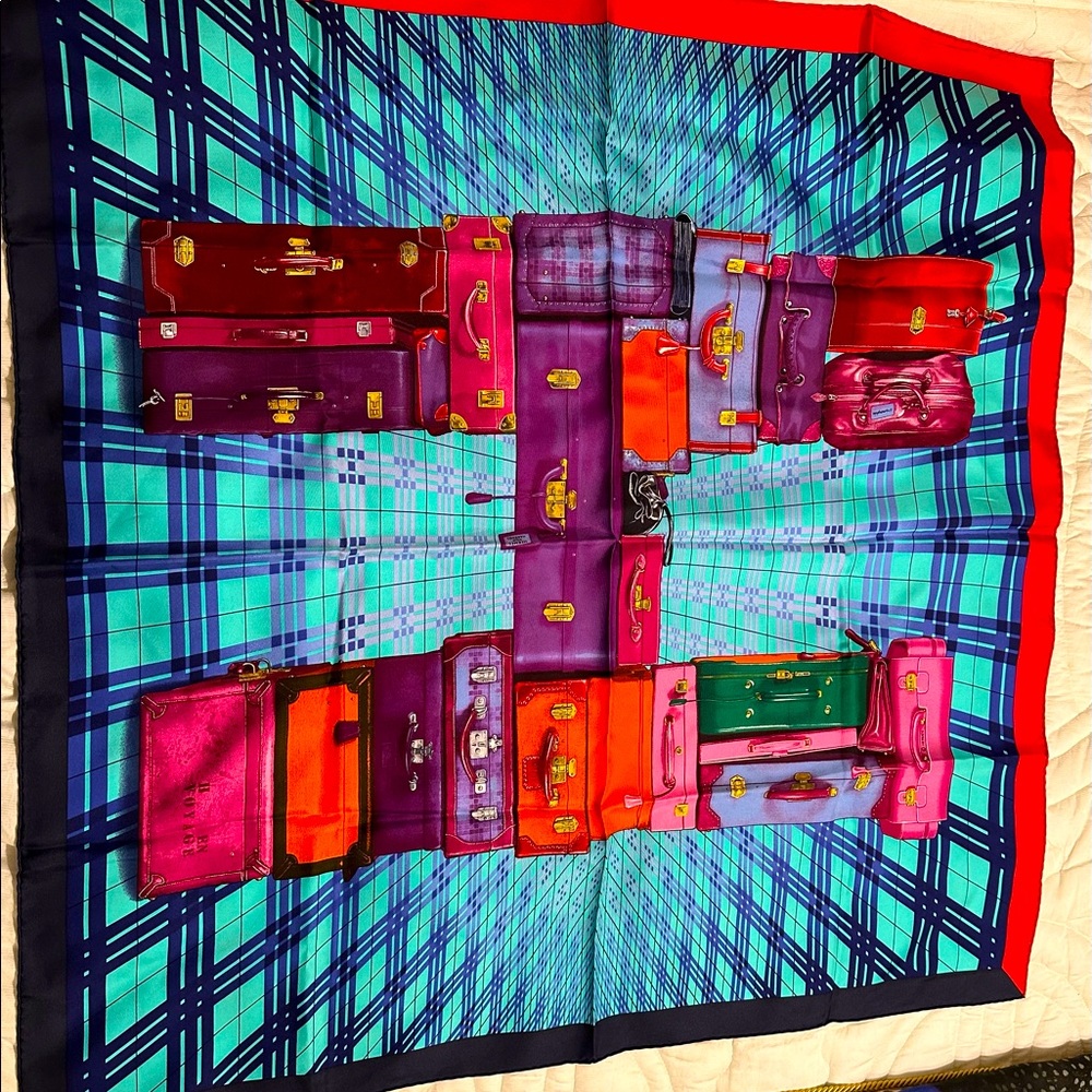 Hermes silk scarf